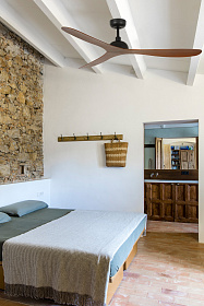 Потолочный вентилятор Gotland черный/деревянный