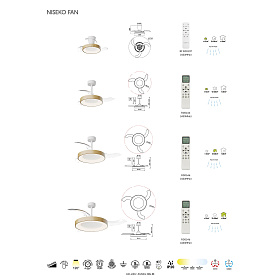 9058 Люстра-вентилятор NISEKO FAN L