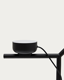 Напольный светильник Orey из черного металла с многопозиционным точечным светильником