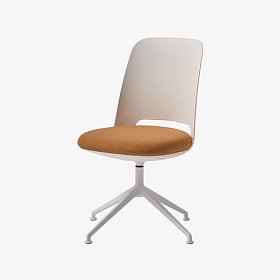 Вращающийся стул Orus с алюминиевой поворотной основой с четырьмя спицами