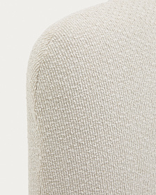 Кровать Martina со съемным чехлом из шенилла цвета экрю 180 x 200