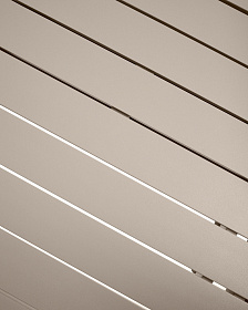 Раздвижной уличный стол Izola из алюминия с бежевой отделкой, 185 (235) x 100 см