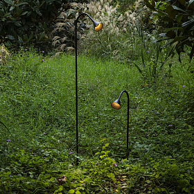 LILY 1190 Уличный маяк на штыке черный LED 3W 2700K 24V