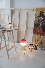 Настольный светильник Dipping Light M Burgundy-матовая латунь