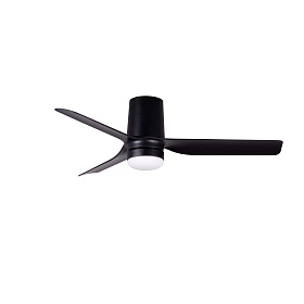 Потолочный вентилятор MINI PUNT TUB S LED Ш900mm черный 3 PAL черный 10W CCT