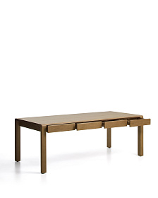 Стол Arelida из дуба со светло-коричневой отделкой, 220 x 100 см