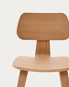 Стул Gena из дубового шпона и каучукового дерева
