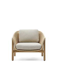 Кресло Galea из тикового дерева и синтетического ротанга