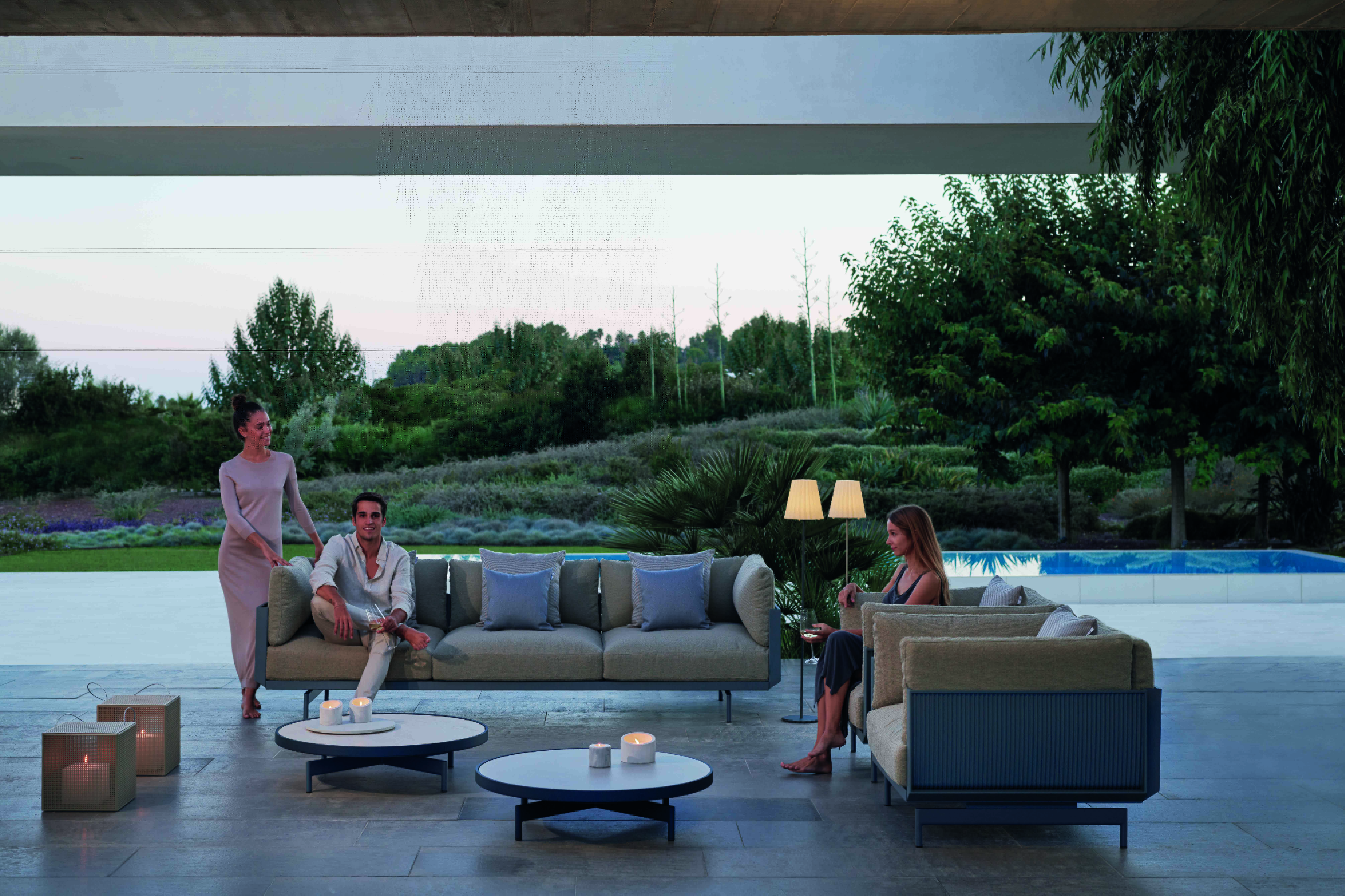 Круглый журнальный столик Onde Ø90x22 