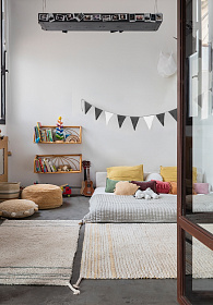 Ковер двусторонний винтажный голубой 120*160