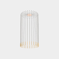 Подвесной светильник Candle 30 золотой 0-10V