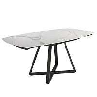 Обеденный стол D2055BB /1096 из керамики и черной стали