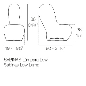 Лампа Sabinas низкая
