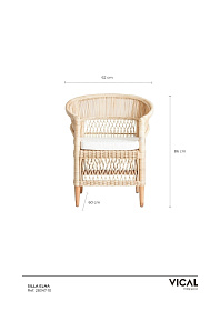 Кресло Elna натуральный цвет