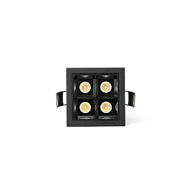 Встраиваемый светильник TROOP4x2W черный-черный 15є 2700K CRI90