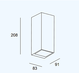 Уличный настенный светильник IP55 Afrodita GU10 GU10 16W Gris Темно-серый 81lm