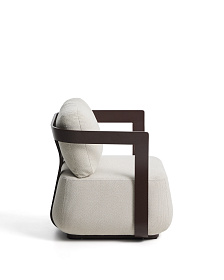 Уличное кресло Tamaris из алюминия коричневого цвета