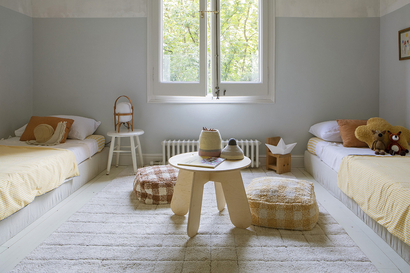 Подушка-пуф Шахматы медовый 20*40*40