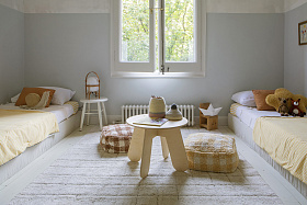 Подушка-пуф Шахматы медовый 20*40*40