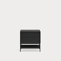 Тумба прикроватная Platt 2Dr черная