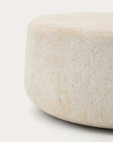 Цементный столик Drasi с отделкой под травертин Ø90 см