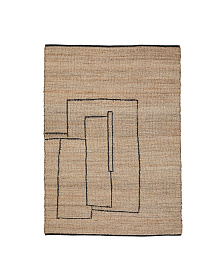 Ковер Velira из джута с графическим рисунком 160 x 230 см