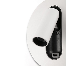 TIMIT Бра с ридером USB белое LED 2700K