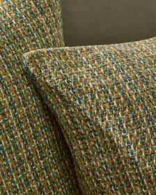 Чехол на подушку Nivara с зеленой структурной тканью 50 x 50 см
