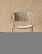 Стул уличный Atrani из стали и веревки цвета таупе