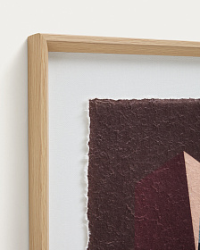 Многоцветная картина Veluni из переработанной бумаги 60 x 60 см