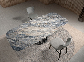 Овальный обеденный стол 1136/DT959 из мраморной керамики