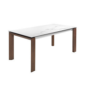 Раздвижной обеденный стол D2058BA /1095 из керамики и орехового дерева