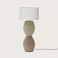 Настольная лампа Cactus NAC135/2  хром металл с абажуром 801011/41