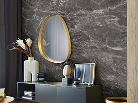 Julie Зеркало маленькое золотое