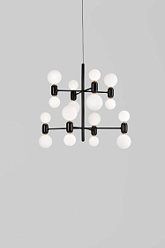 Подвестная Люстра ABALLS CHANDELIER 8 черная