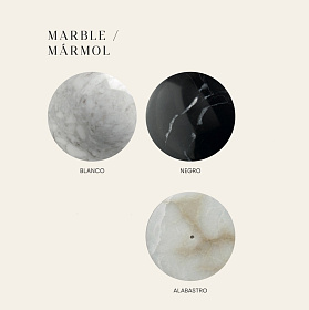 Бра Point черный металл с диском из алебастра