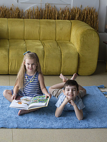 Хлопковый ковер Lillaland COLORFUL BLUE 120*180