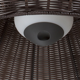 Люстра уличная Saigon серо-коричневая W70 