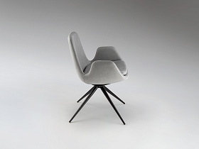 Zuna Кресло поворотное светло-серое