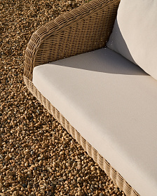 3-местный диван Meria из искусственного ротанга 208 см