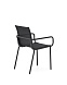Galdana Штабелируемый садовый стул из черного алюминия