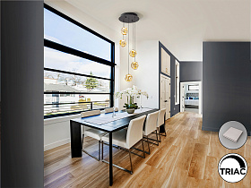 Люстра Zaria 5L черный/бронзовый/янтарный D25 DIM