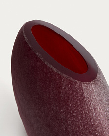 Ваза из бордового стекла Rovena 43,5 см