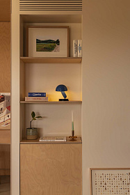 BELA Синяя настольная лампа с зажимом 1XE27