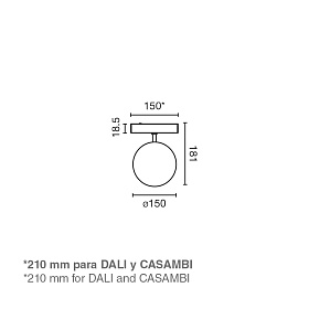 Трековый светильник NESO SLIM UNIK 3000K черный CASAMBI