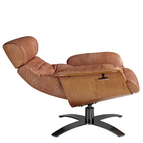 Поворотное кресло A928-M2831 /5083 с кожаной обивкой