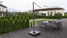 Зонт NEO T2 D350 Anthracite (с основанием и чехлом для хранения)