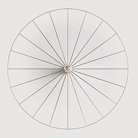 Бра Wheel 90 см хром + цоколь 5 см хром