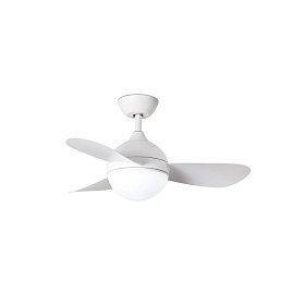 Белый потолочный вентилятор с освещением Hvar 24W