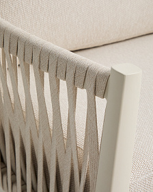 Комплект садовой мебели Aleria из бежевого алюминия и веревки